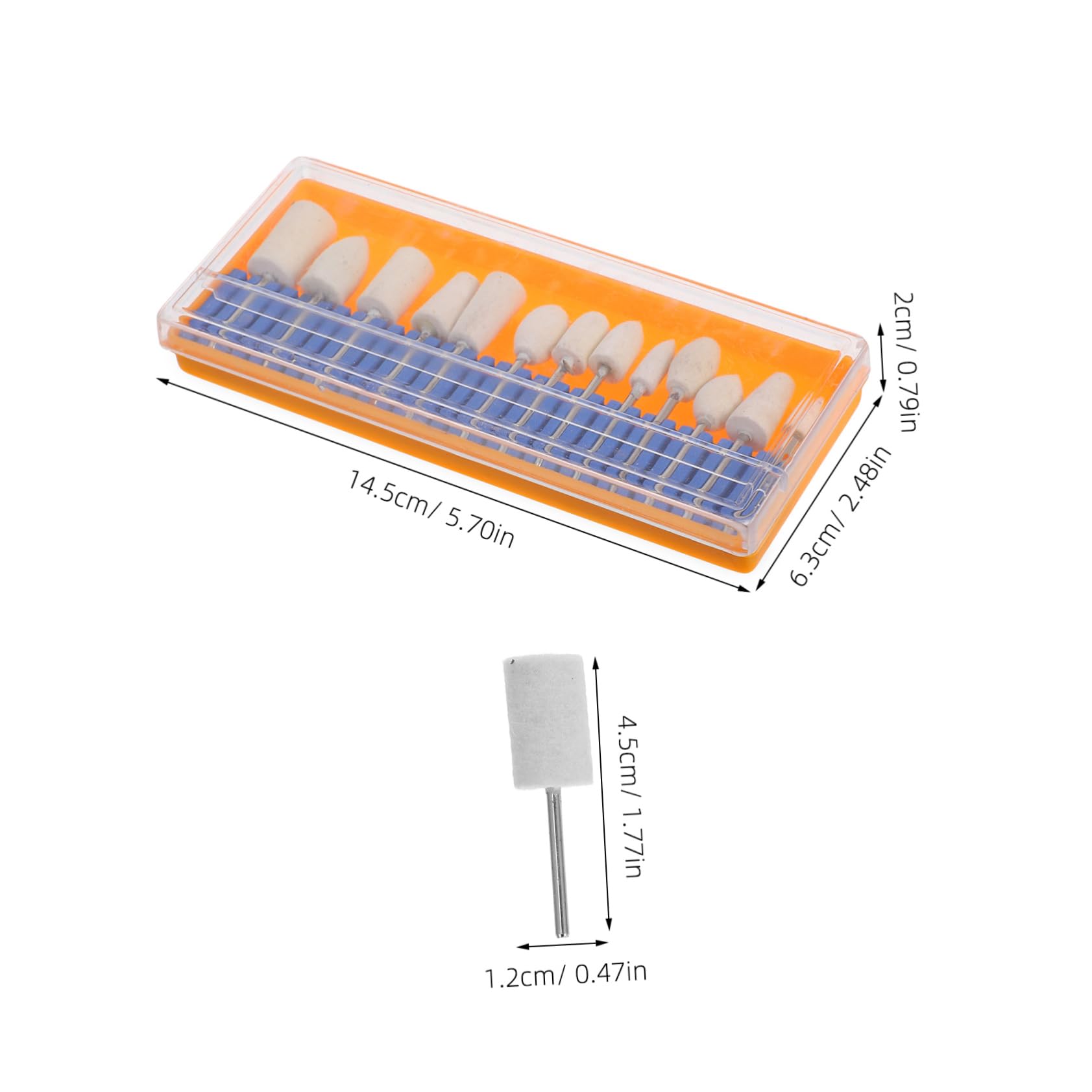 OSALADI Versatile 13pcs Wool Felt Polishing Buffing Wheel Set Burr Bits for Jewelry Watch Glass Mirror Polishing Tool