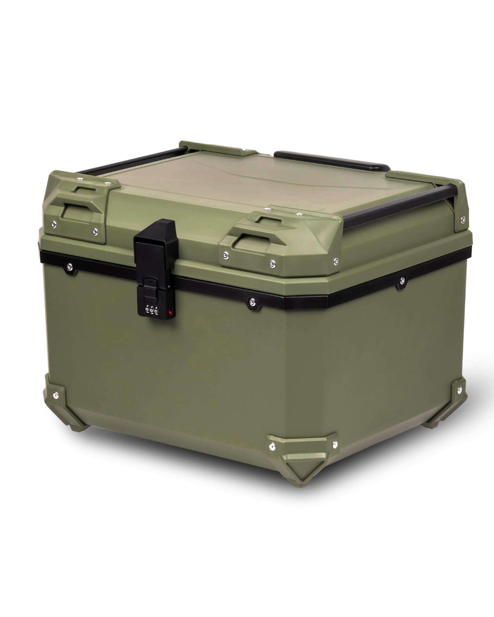 バイク リアボックス 46L ダブルロック 四隅樹脂製 アルミ合金 防水仕様 Amazon | HI-LINE バイク リアボックス 【ダイヤルロック式】 トップ