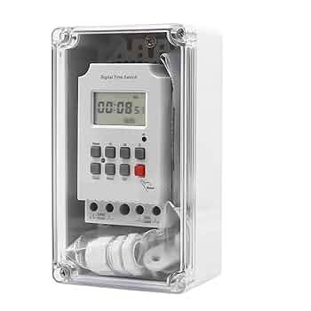 ラボ用電源制御タイマー Amazon.co.jp: 220VAC 30A タイマー デジタル 防水ボックス付き