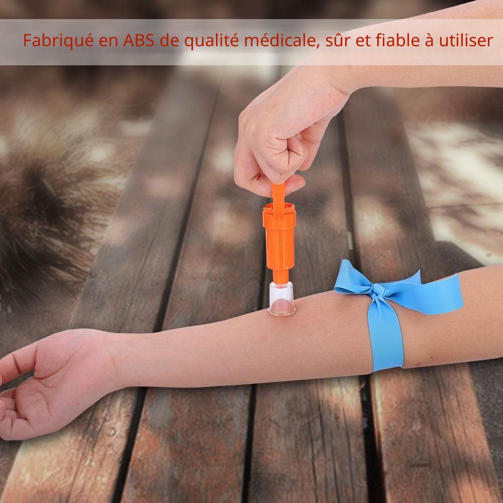Venin D'urgence en Plein Air, Pompe Premiers Secours Sécurité Serpent Aspivenin Aspiration Serpent Bee Bite Sucking Tool Kit