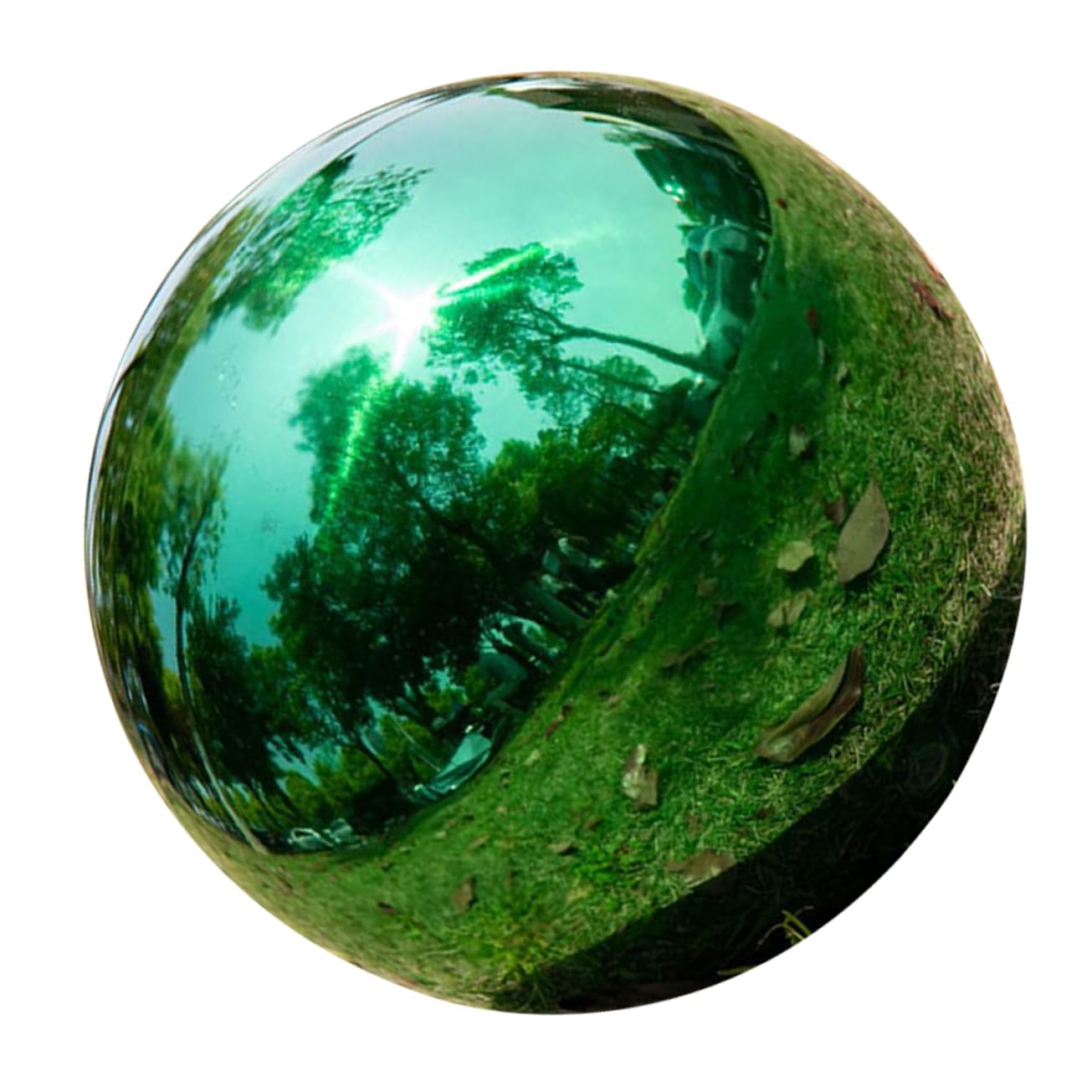 BCOATH Gazing Globe Mirror Stainless Steel Reflective Garden Sphere Chic Outdoor Decor for Patios Lawns and Homes Unique Present for Friends and Family
