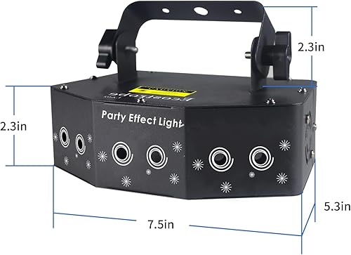 Miniatura 3 de DMX512 Ctrol - Luces láser de discoteca activadas por sonido RGB, proyector de luz de escaneo de maestro esclavo por DMX512 Ctrol, escenario de