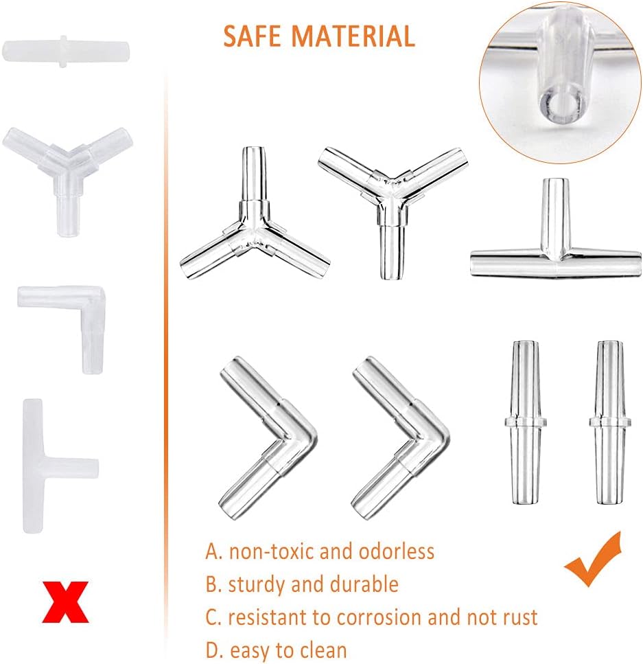 Iyowei 80Pcs Aquarium Airline Connectors - Image 4