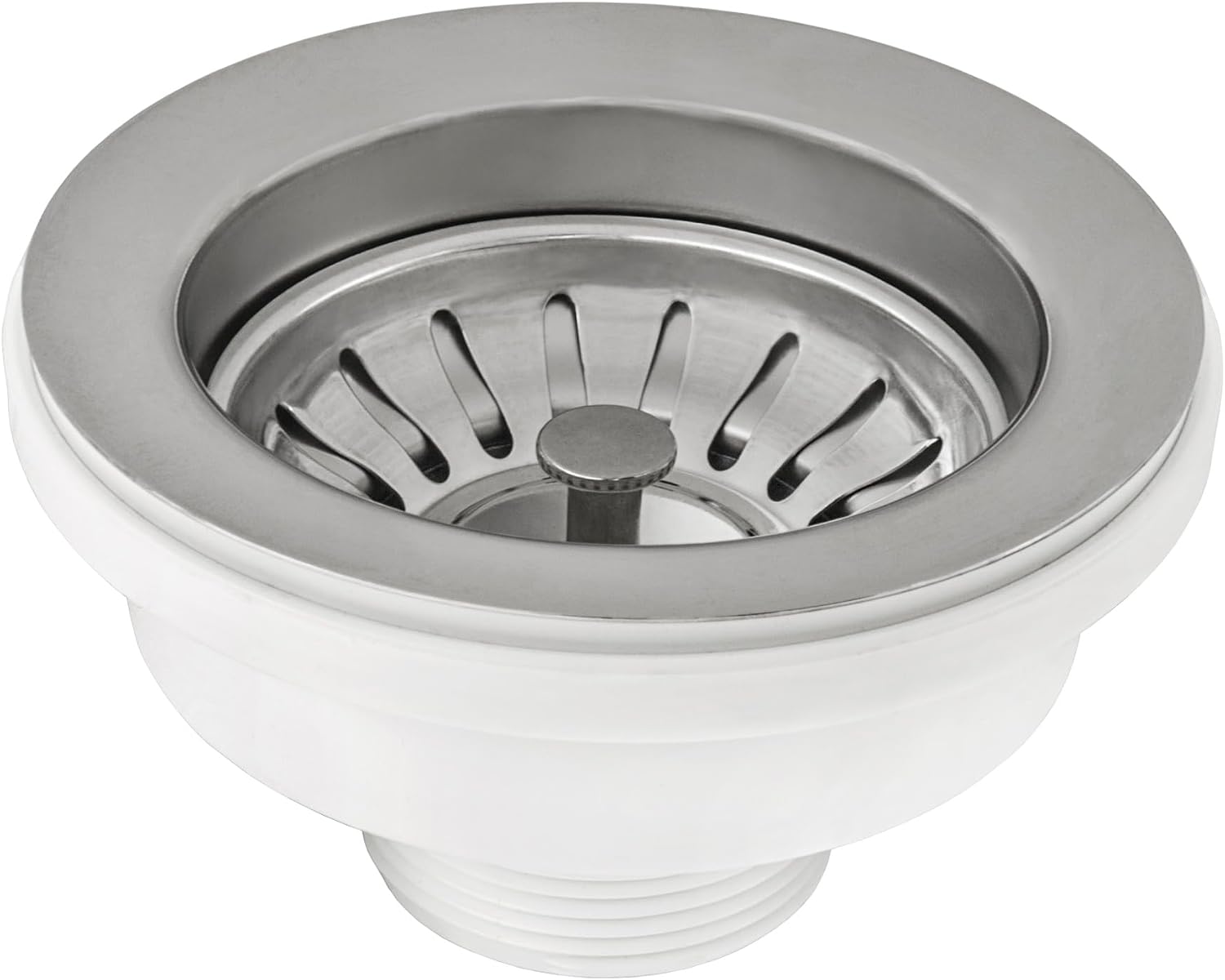 Ruvati Kitchen Sink Basket Strainer Drain Assembly - Stainless Steel - RVA1038ST