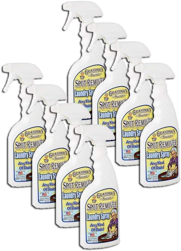 GRANDMA'S Secret Pack of 8 - Grandma's Secret Spot Remover Laundry Spray, 16 fl oz