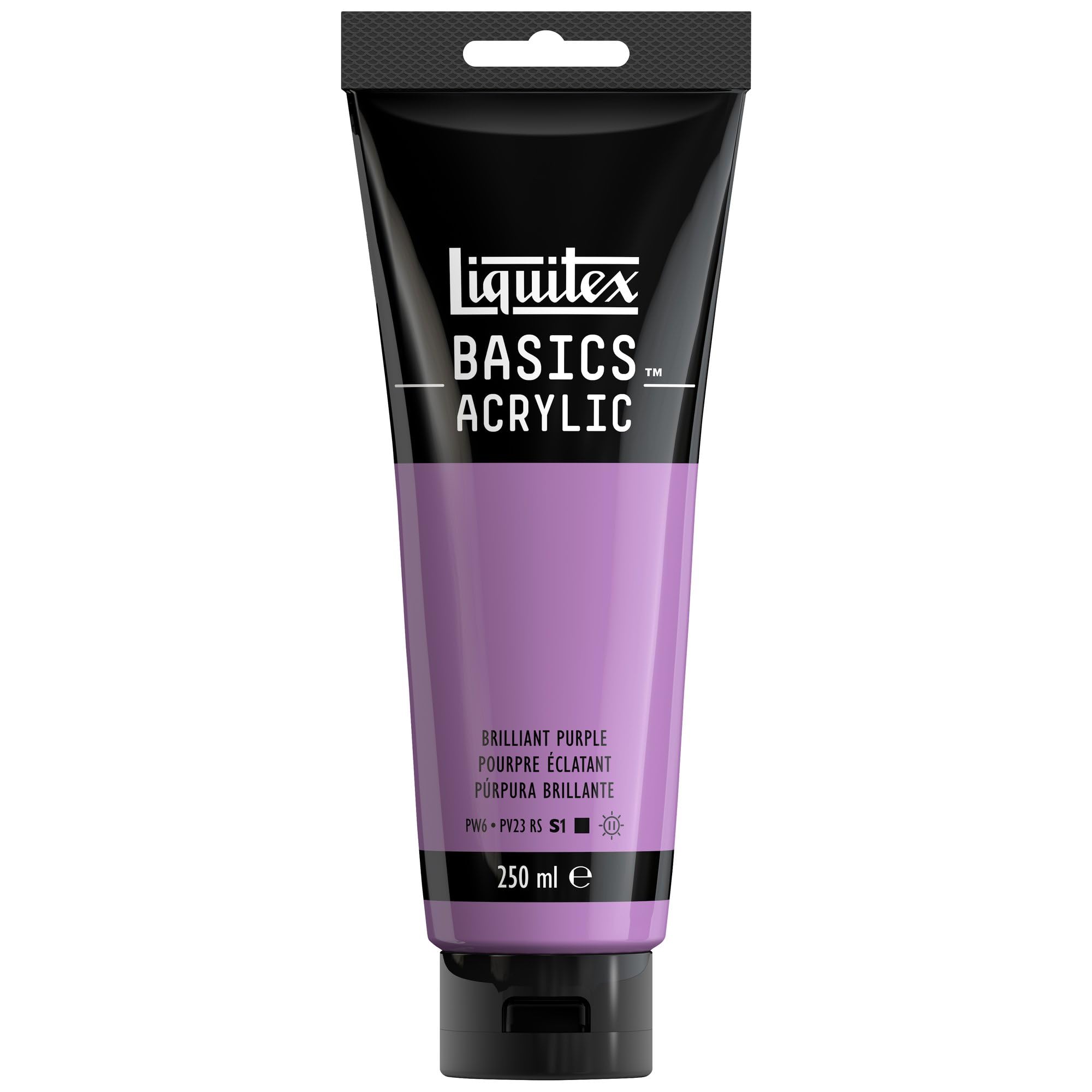 LIQUITEX Basics Acrylic Paint, Brilliant Purple, 250 ml Tube