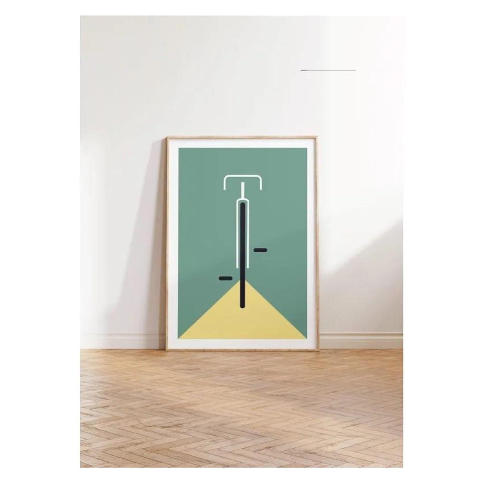 Peinture sur Toile Minimaliste du Milieu du Siècle Évoquant l'Échappée Beautiful