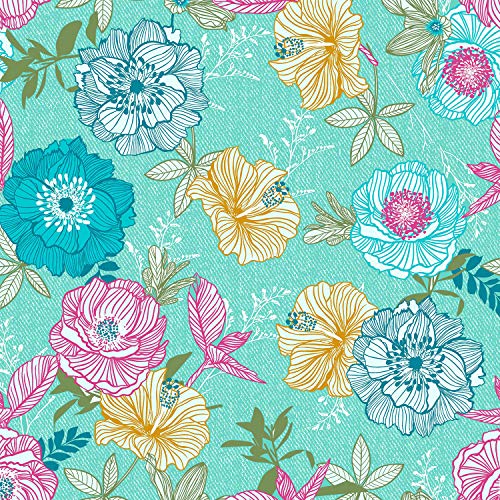 Image of Spaces Atrium 144 TC 100% Cotton King Size Double Bedsheet with 2 Pillow Covers (Floral, 88 inch X 108 inch Inches) - Strawberry