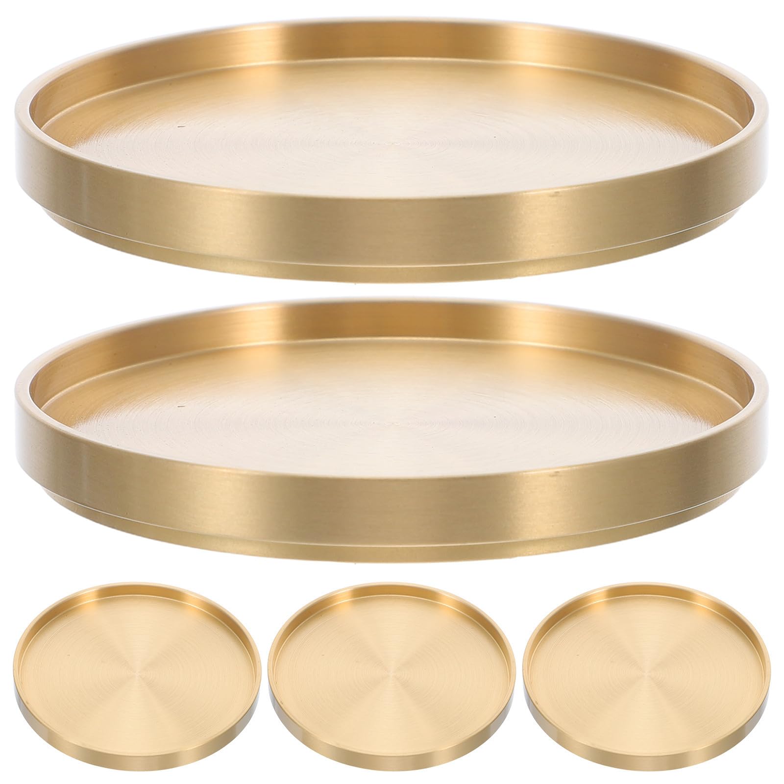 Dessous de tasse en cuivre or lot de 5 pièces stables pour maison