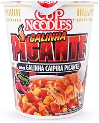 Nissin Cup Noodles Sabor Galinha Caipira Picante 68G