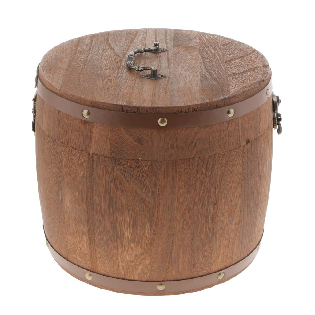 Großes Teefass Aus Holz, Küchenaufbewahrungsbehälter für Losen Tee, Mehl, Kaffee, Bohnen Und Konserven, L