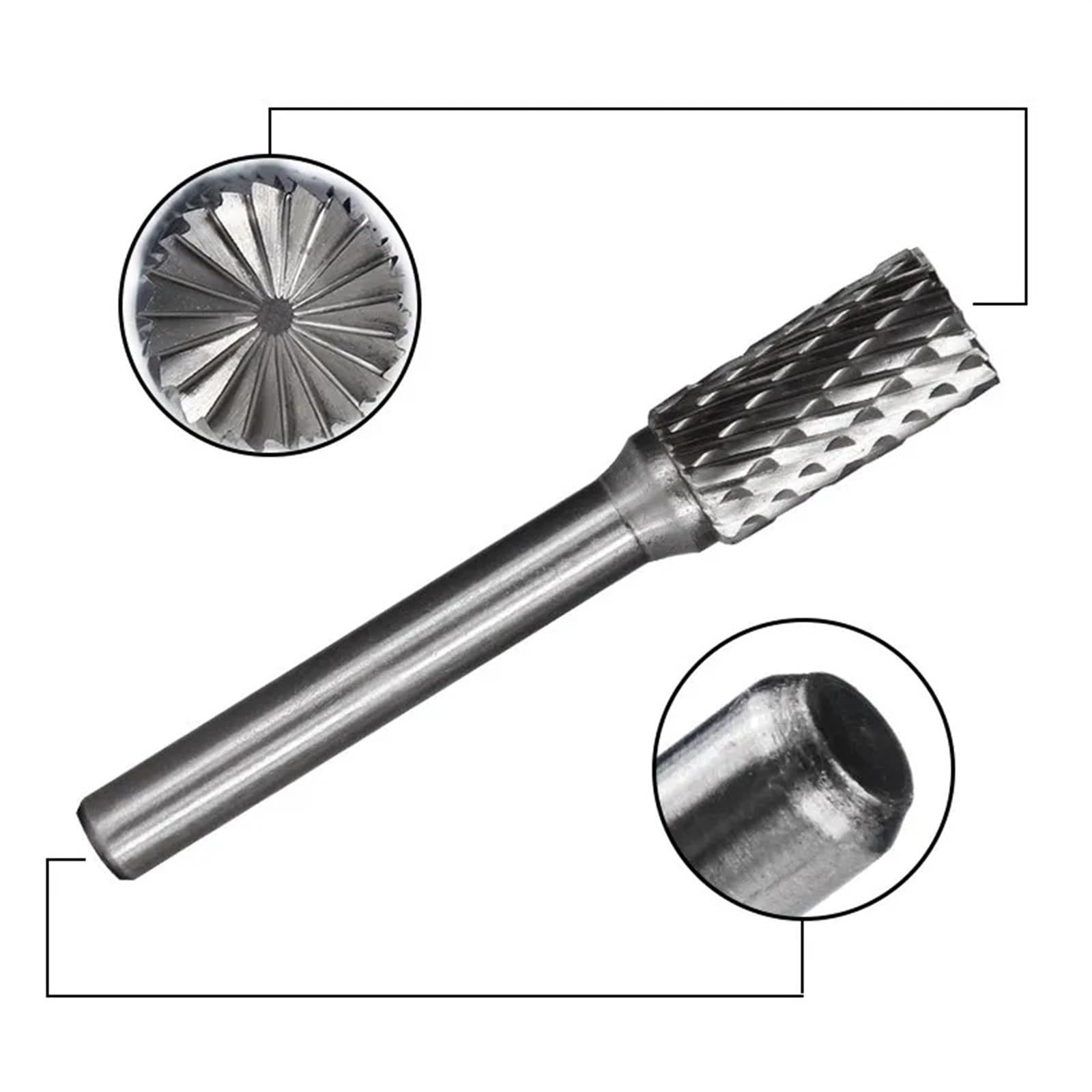 6 mm-12 mm wiertła z węglika spiekanego do grawerowania 6 mm obrotowy pilnik do metalu narzędzia ręcznego 8 szt./zestaw