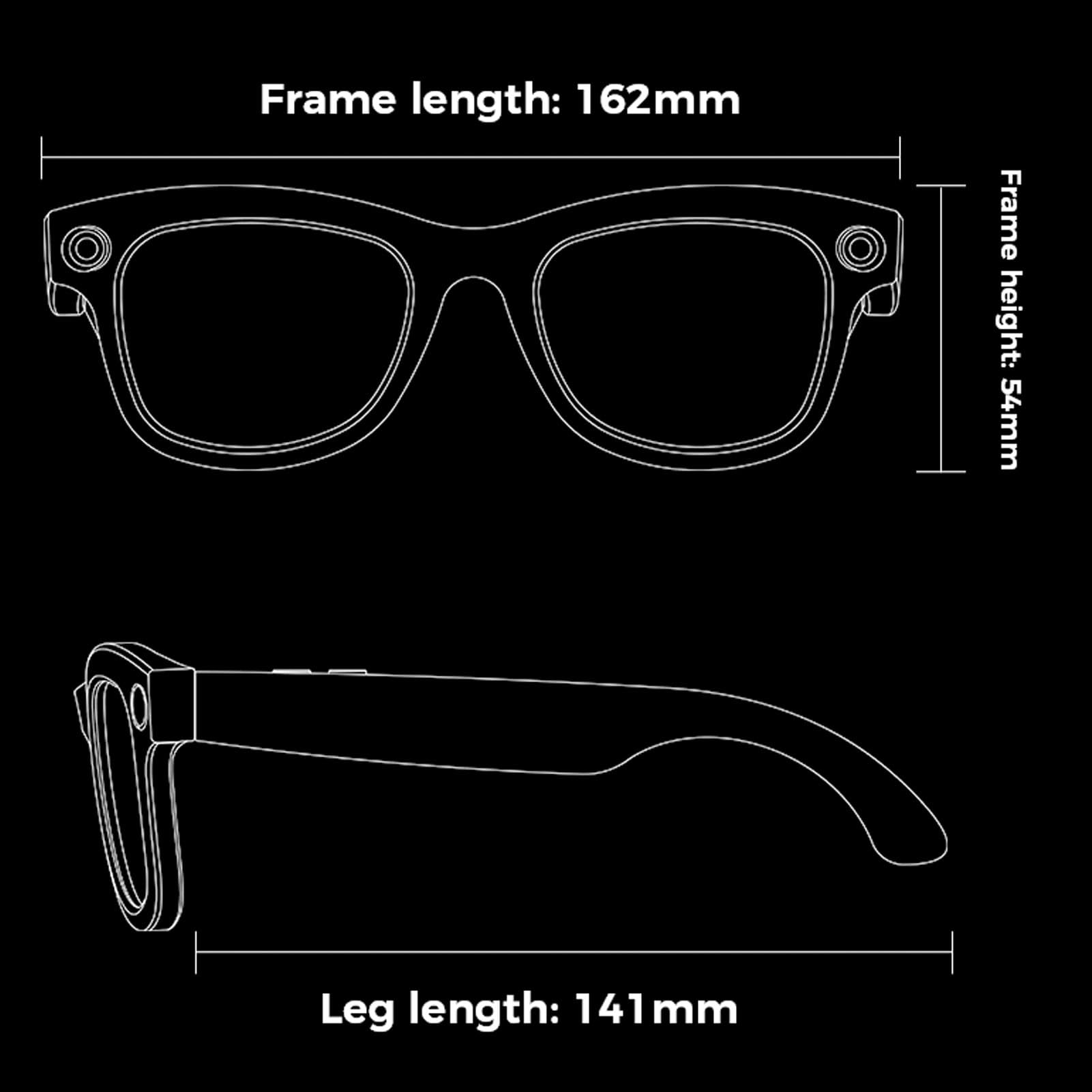 Lunettes Intelligentes, Lunettes de Traducteur Bluetooth AI avec Appareil Photo HD 5MP 1080p, Haut-parleurs, Appel Musical, Traduction 26 Langues (Sunglasses)