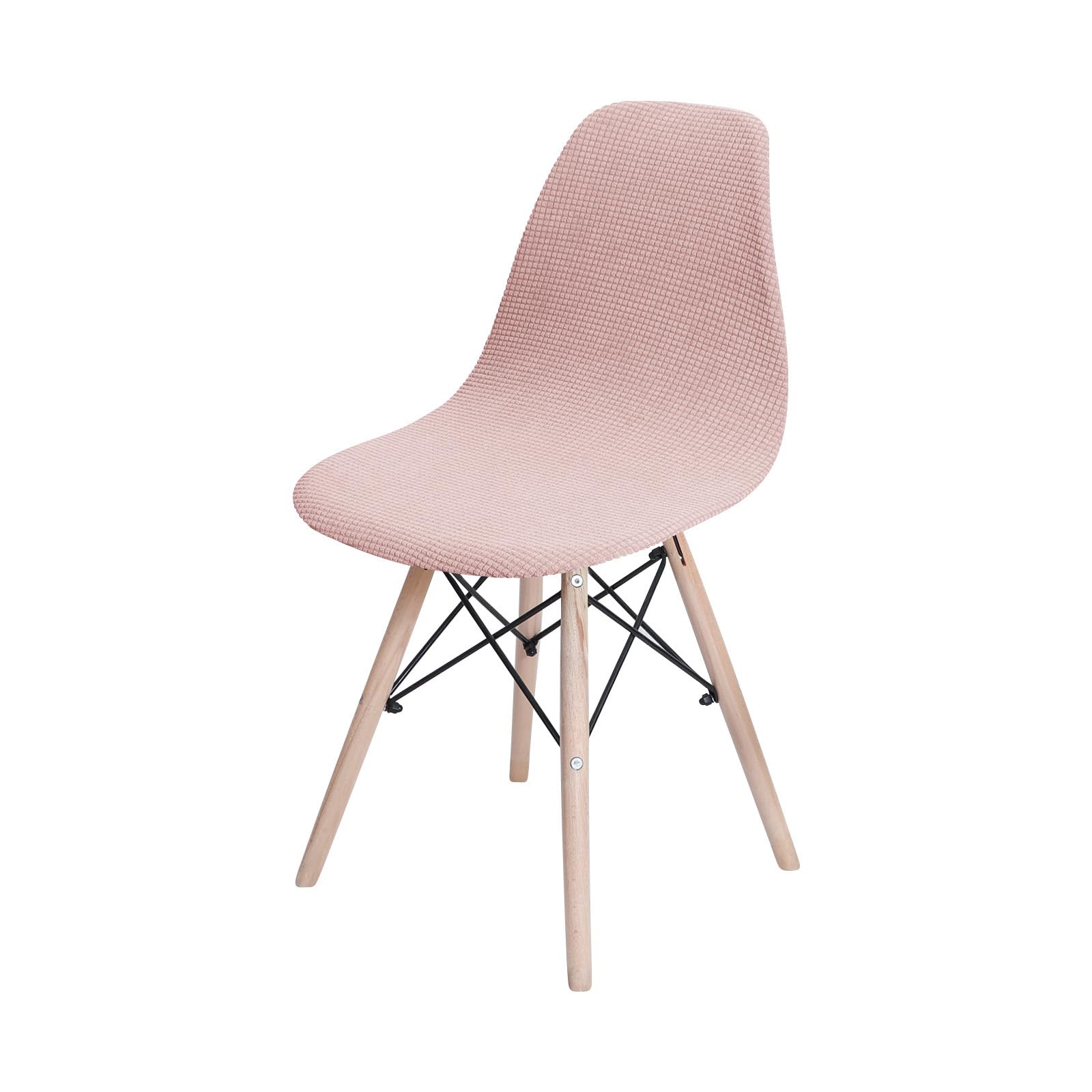 Housse de chaise salle à manger extensible rose lot de 4 jacquard salon bureau