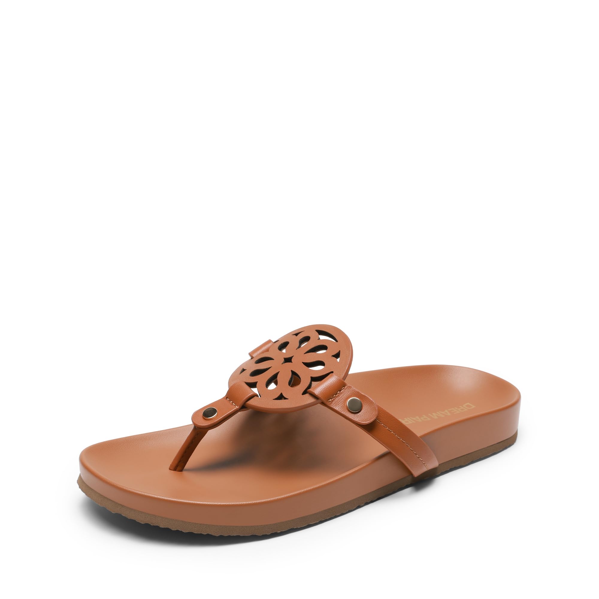 DREAM PAIRS Platform Flip Flops for Women Arch Support Soft Cushion Comfortable Dressy Thong Sandals Slippers for Summer Vacation Walking