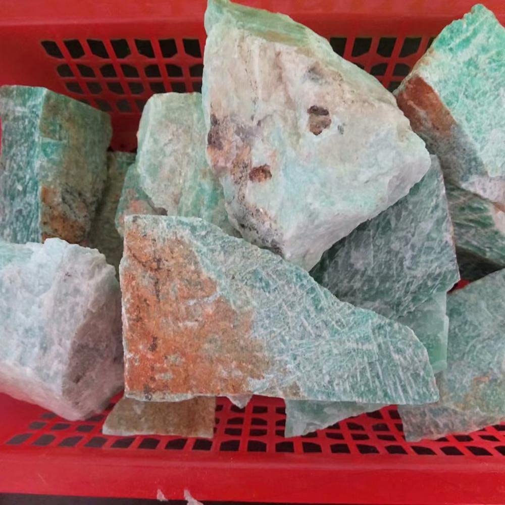 250Ct Naturale Africano Verde Amazzonite Minerale Guarigione Cristallo Pietre Grezze Pietre Preziose Ornamenti Energia Reiki Per La Decorazione Domestica