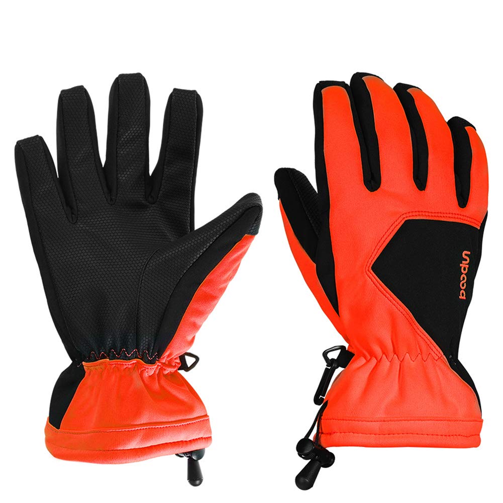 EDJIAN Couples Ski Gloves Winter Warm Insulation Outdoor Windproof Waterproof Snow Gloves Fits Skiing, Snowboarding, Shredding