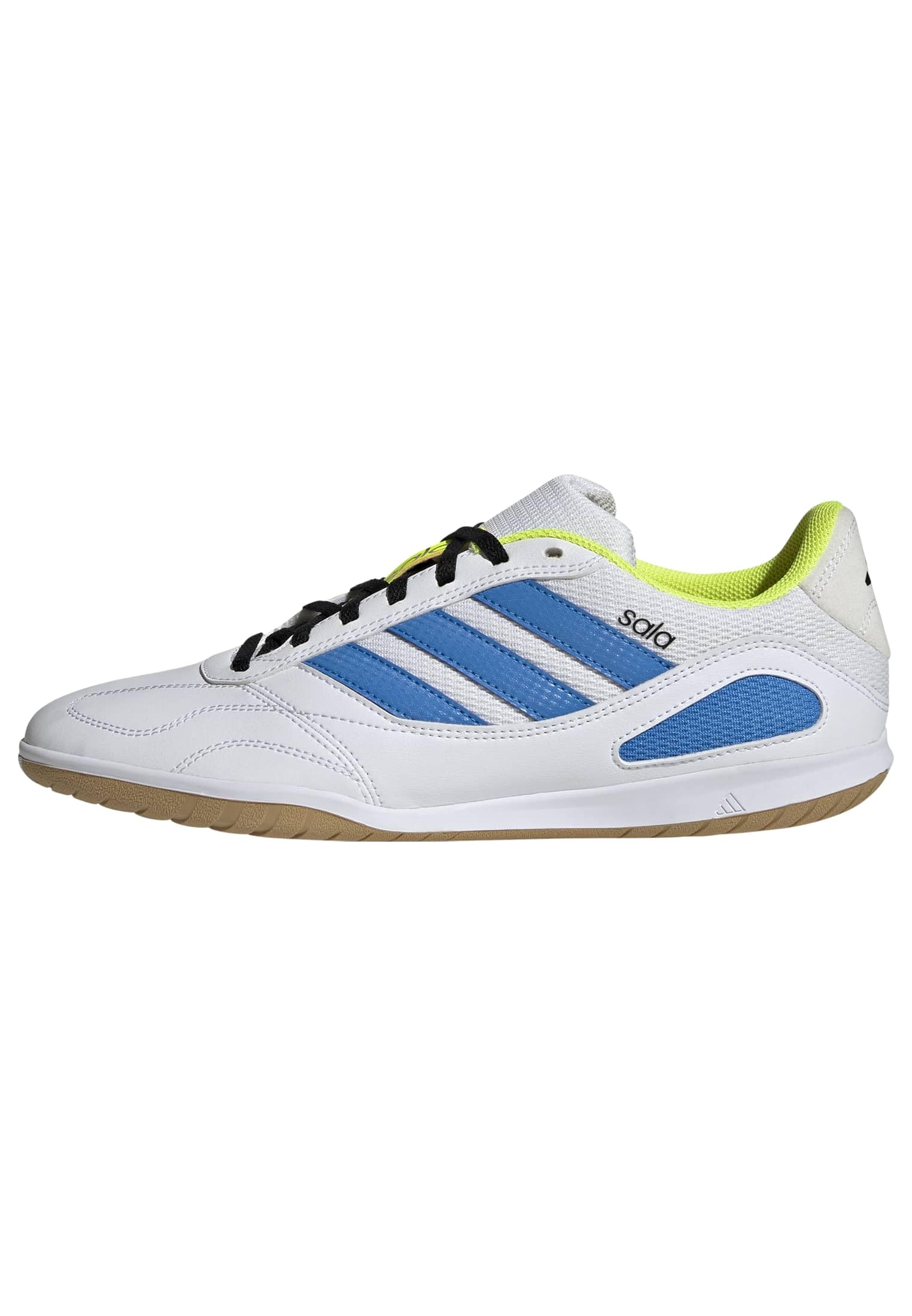 Adidas Indoor Football Shoes SUPER SALA Competition III in FTWR White/Lucid Ray Blue/solar Yellow