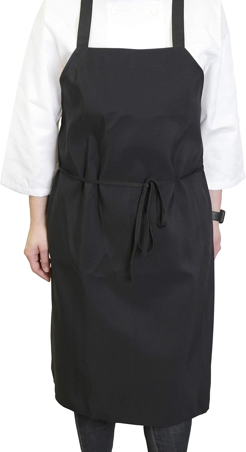 Arkwright Bib Aprons Bulk Pack - Long, Oversized Professional Restaurant Quality, Unisex Kitchen Work Apron for Chefs