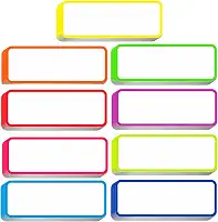 54 etiquetas magnéticas apagáveis a seco etiquetas de nome coloridas flexíveis reutilizáveis etiquetas magnéticas para quadro branco geladeira armário tamanho 8 x 3 cm por M.MEMO