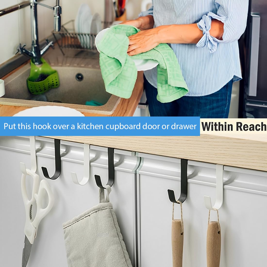 5 Pezzi Appendi Accappatoio Bagno, in Acciaio Inox,Ganci per Asciugamani Universali,Salvaspazio Appendi Asciugamani Bagno Gancio Accappatoio Doccia,per Termoarredo Bagno(Bianco)