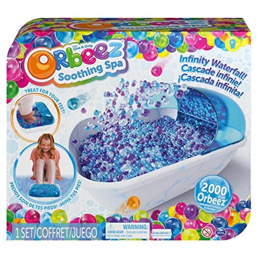 Orbeez, Soothing Foot Spa with 2,000, The One and Only, Sensory Toy Water Beads, Kids Spa