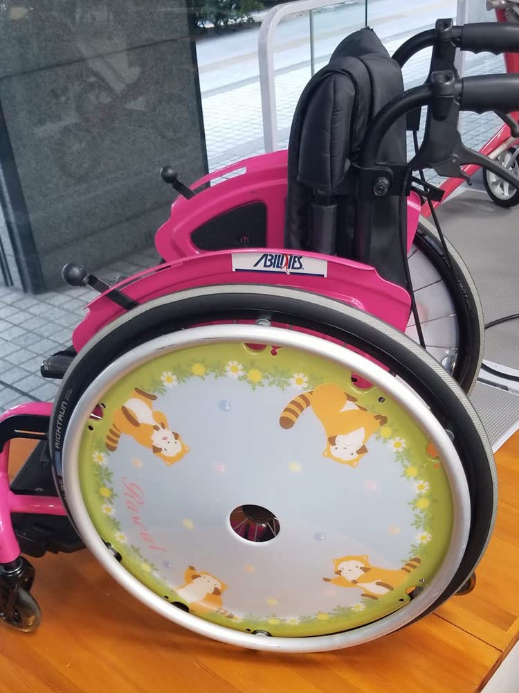Amazon | 子供向け車いす用スポークカバー 世界名作劇場 あらいぐま 