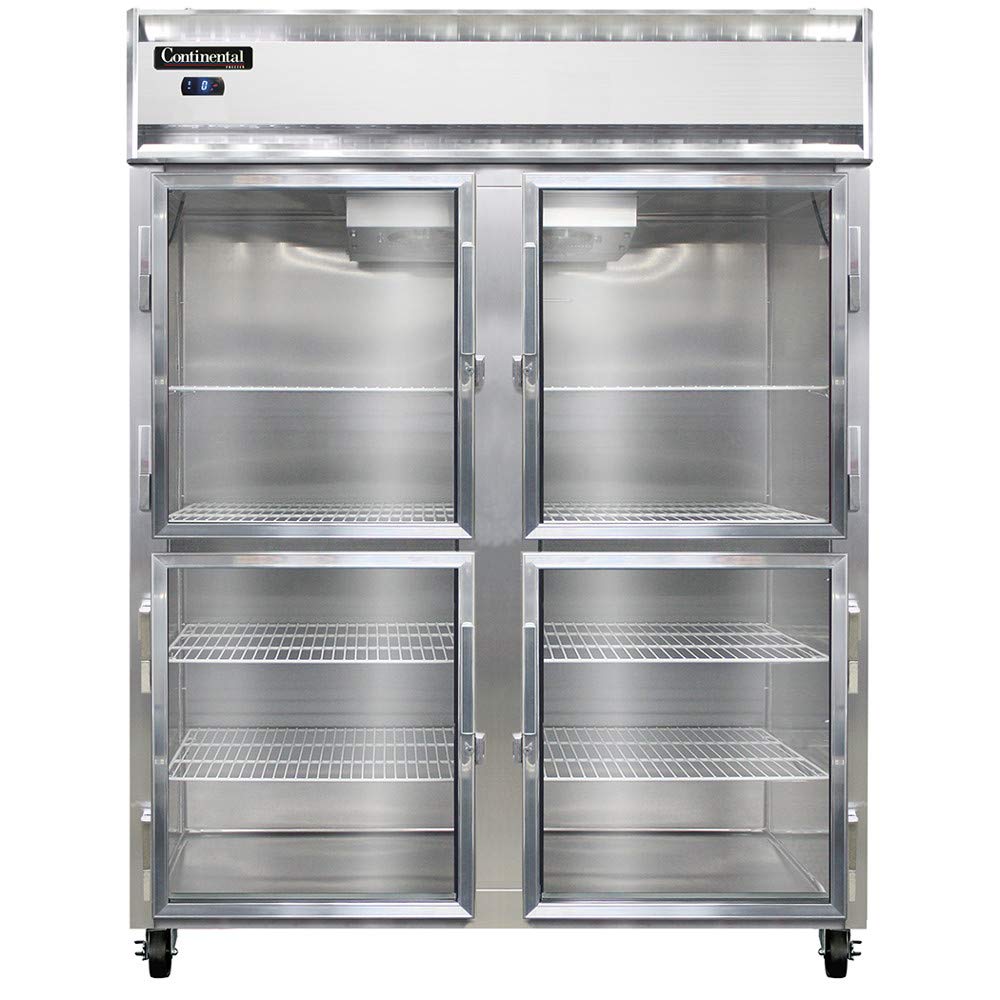 2FE-SA-GD-HD Extra-Wide Two Section Reach In Glass Door Freezer by Continental Refrigerator – Commercial Grade
