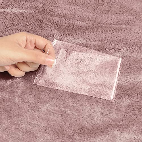 Utopia Bedding Sherpa Blanket Queen Size [Rose Pink, 90X90 Inches] - 480Gsm Thick Warm Plush Fleece Reversible Blanket For Bed thumb #3