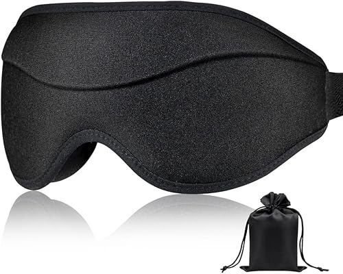 Máscara de sueño máscara de ojos para dormir máscaras opacas 3D para hombre y mujer que duerme de lado cubiertas de ojos para dormir con correa