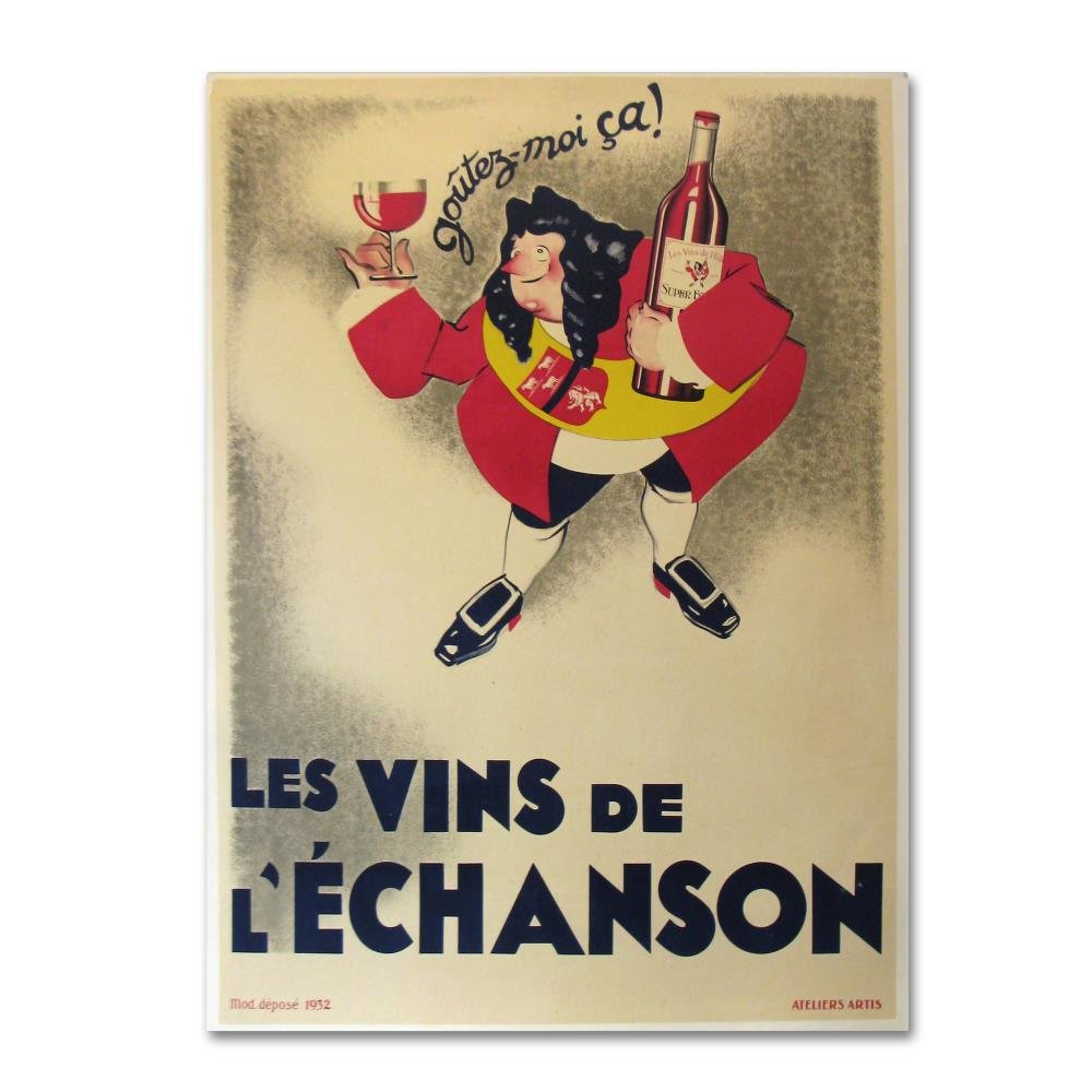 絵画 flk041093 Amazon.com: Trademark Fine Art Vintage French Wine Label