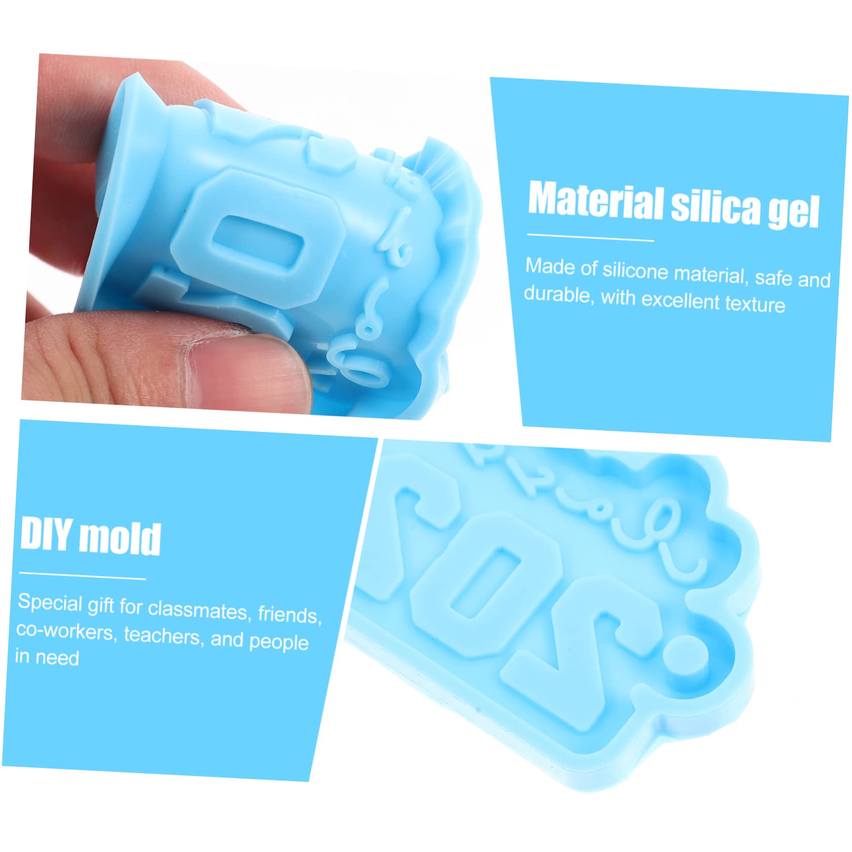 EXCEART 16pezzi Stampi Silicone Per Portachiavi Class of Molds Per Pendenti Leggeri Resistenti e Flessibili Per e Decorazioni