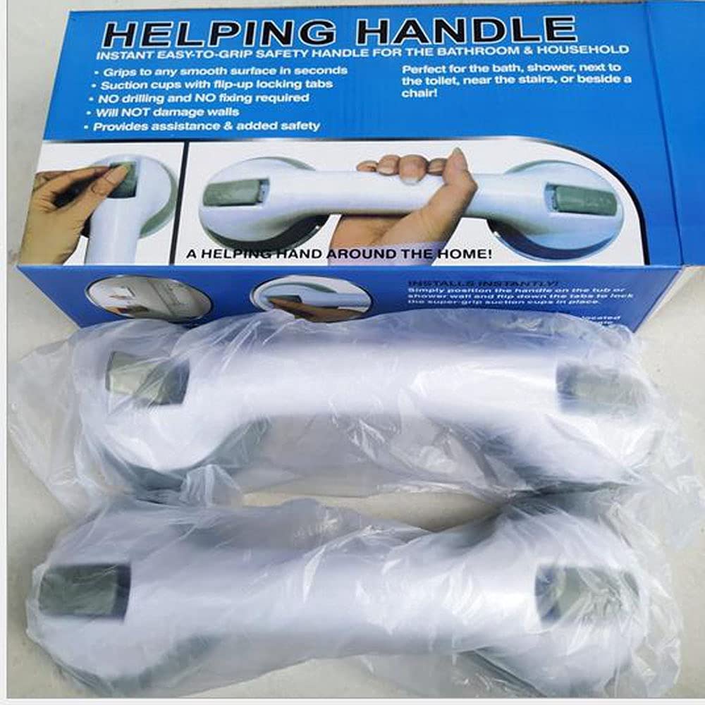 Mehome Shower Suction Grab Bar - 12" Safety Handle For Elderly, Seniors & Kids