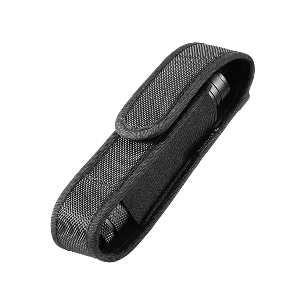 VOANZO Flashlight Bag, Flashlight Holster, Flashlight Cover Holder, Portable Nylon Belt Flashlight Bag Holder For 12cm - 15.5cm Flashlight Travel Camping