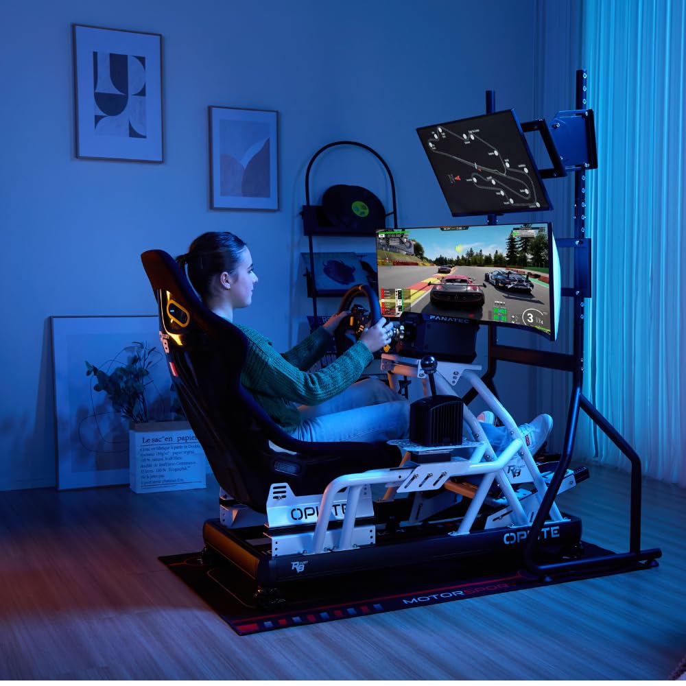 OPLITE - R8 Single Monitor Stand Black - Support Simple écran Universel