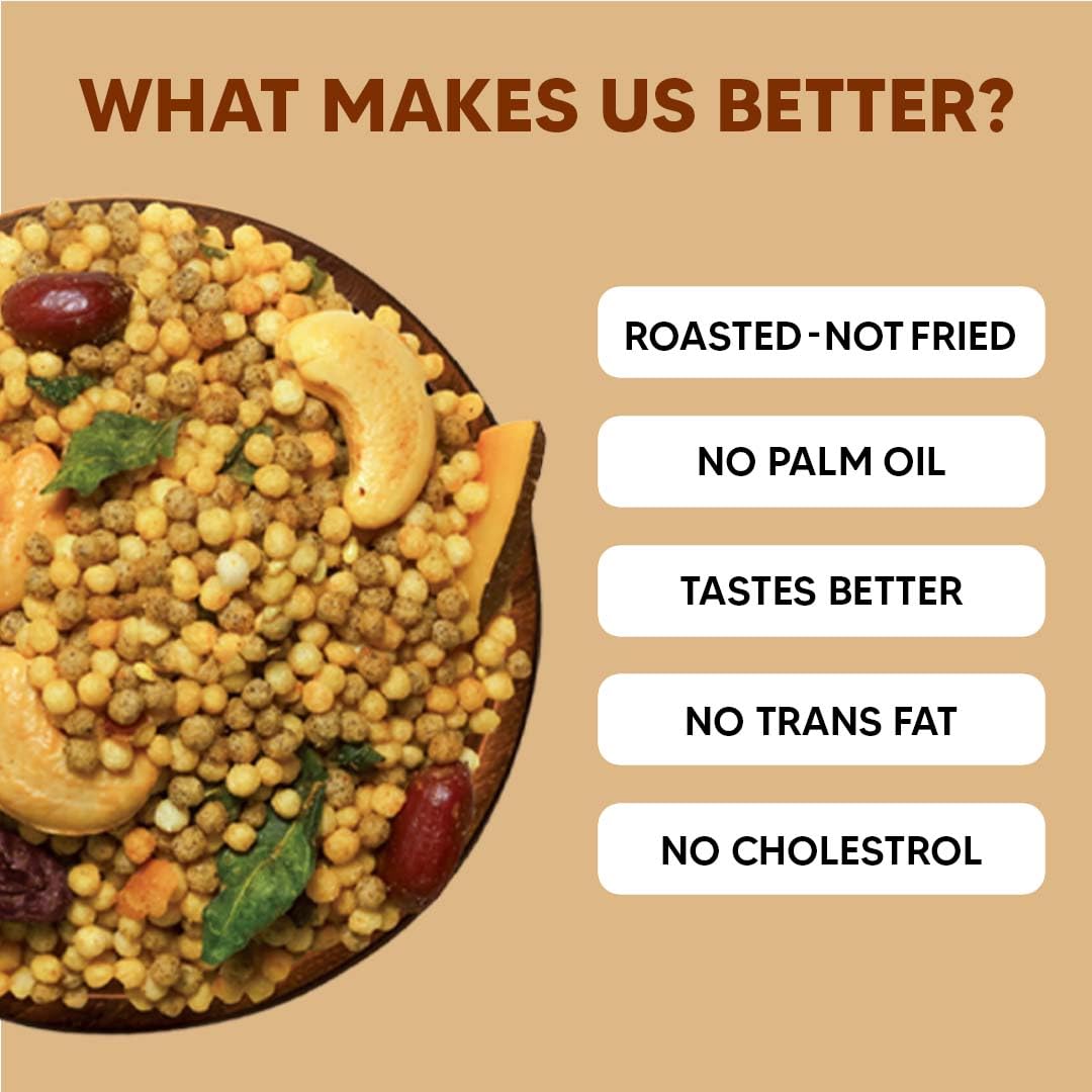 Eat Better Co Dry-Fruit Millet Namkeen β Roasted, Not Fried | Healthy Snack with Cashews, Cranberries, Coconut & Millets | No Palm Oil - 90g 1