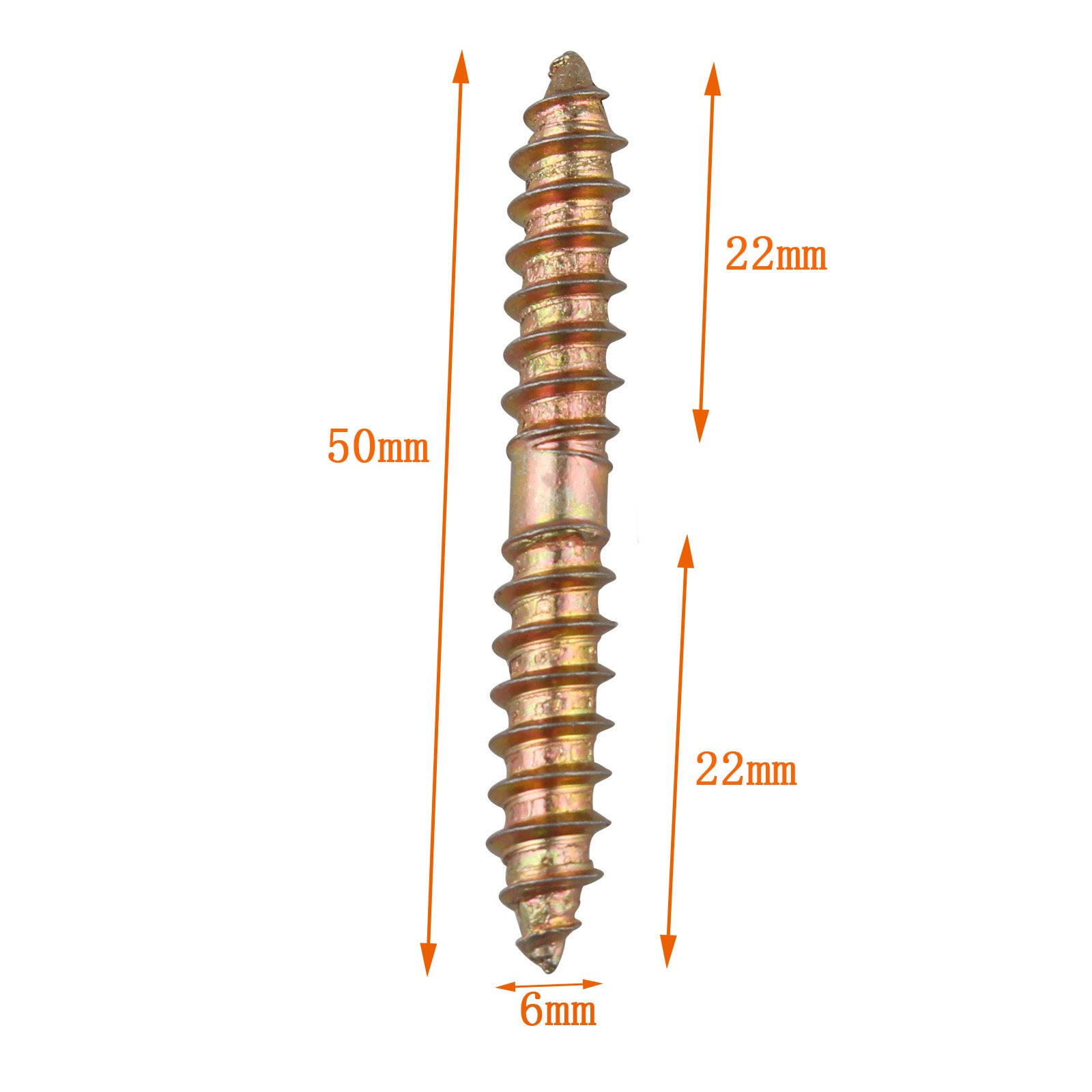 Uxcell M6x50mm Hex Socket Drive Head Furniture Connecting Bolts W Barrel Nuts 5 Sets - View #4