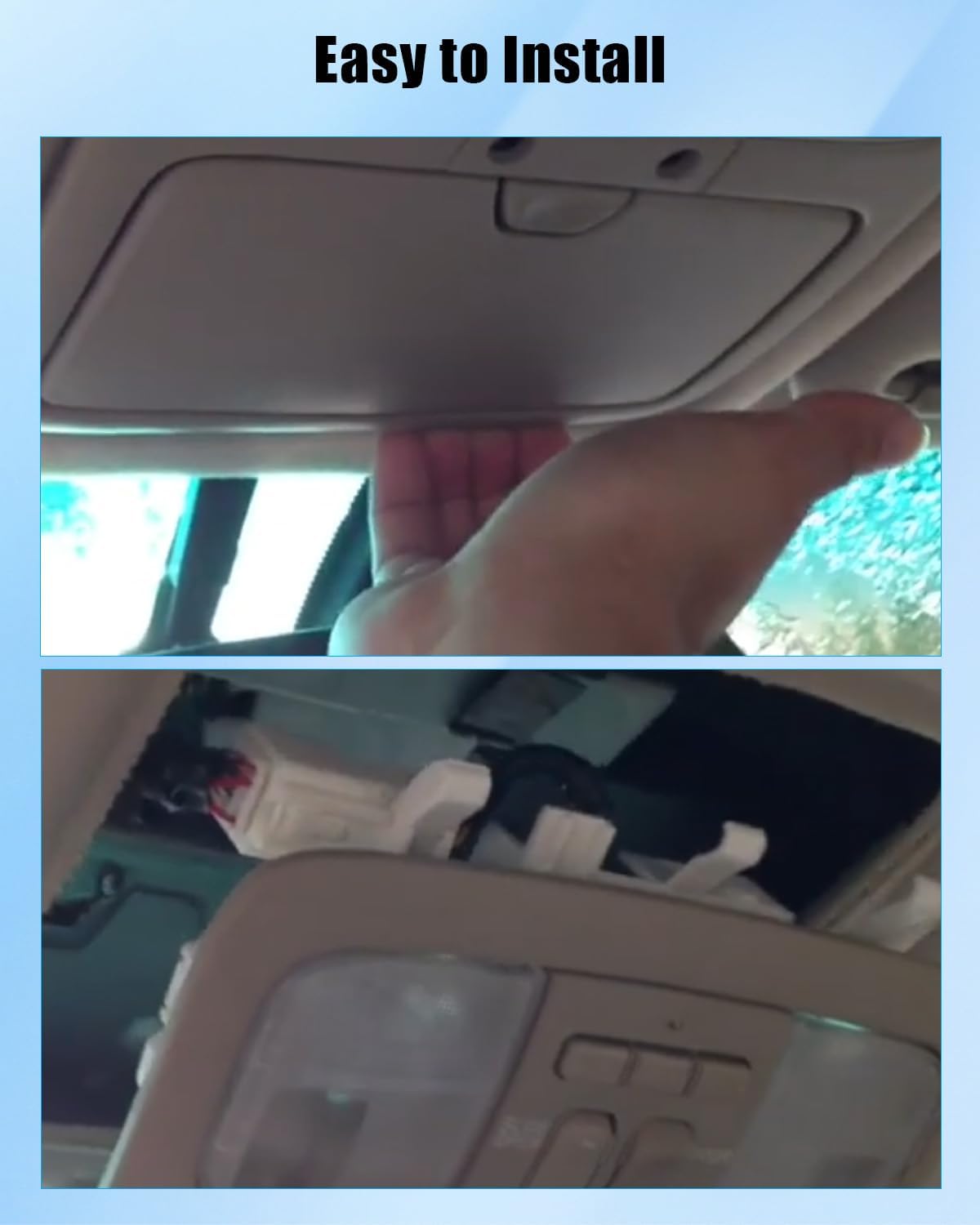 Overhead Console Dome Lamp Assembly Fit for Toyota Camry 2007 2008 2009 2010 2011, Roof Console Replacement Replace 6365033271E0 6365033270E0