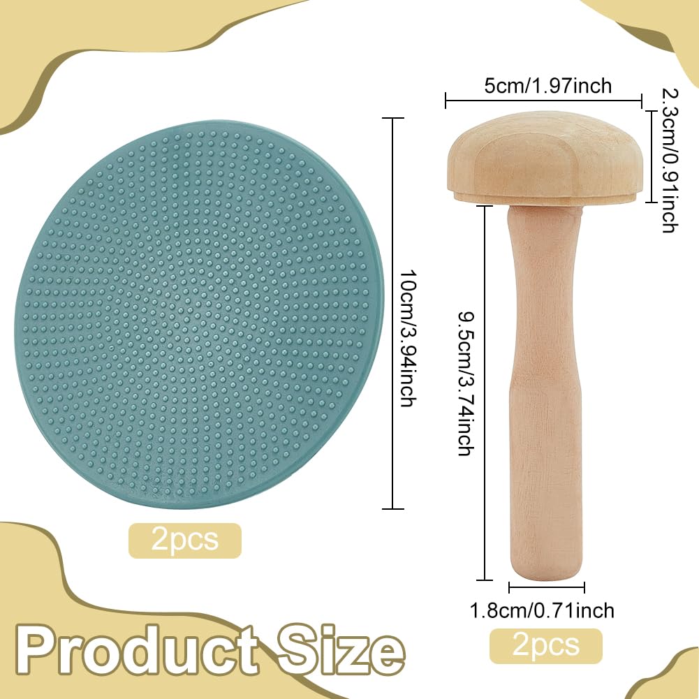 WEBEEDY 4 Pcs Printmaking Block Printing Baren with Paper Printing Ink Roller,DIY Wood Ink Roller Plastic Stamping Printmaking Baren for Beginner DIY Art Craft Printmaking Tool Supplies