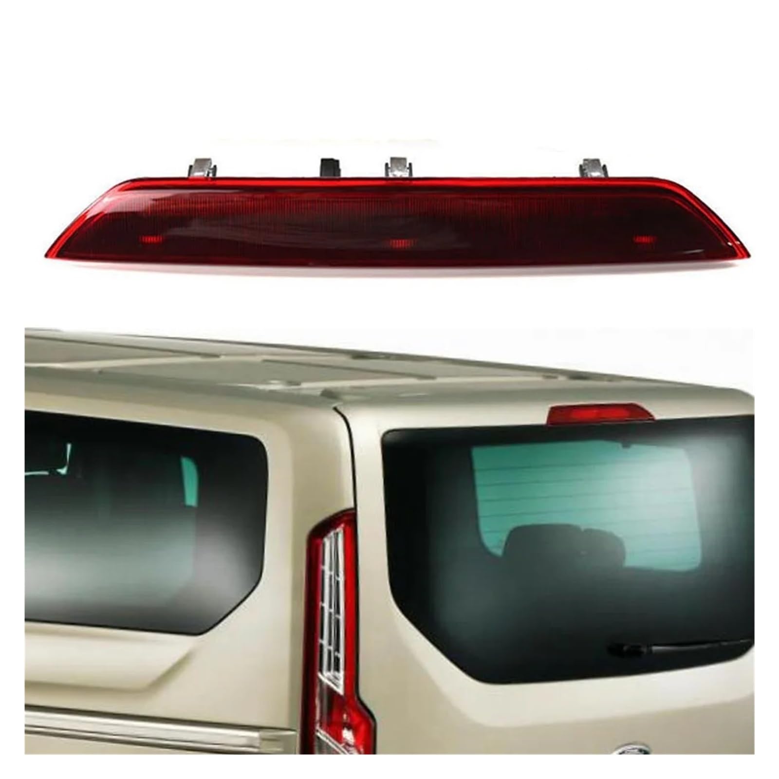 Tercera Luz Freno Trasera Tercera luz de Freno Montaje Tercera para Ford para Tourneo para Custom para Transit 2015 2016 2017 2018 2019 2020 BK3Z13466A(Red)