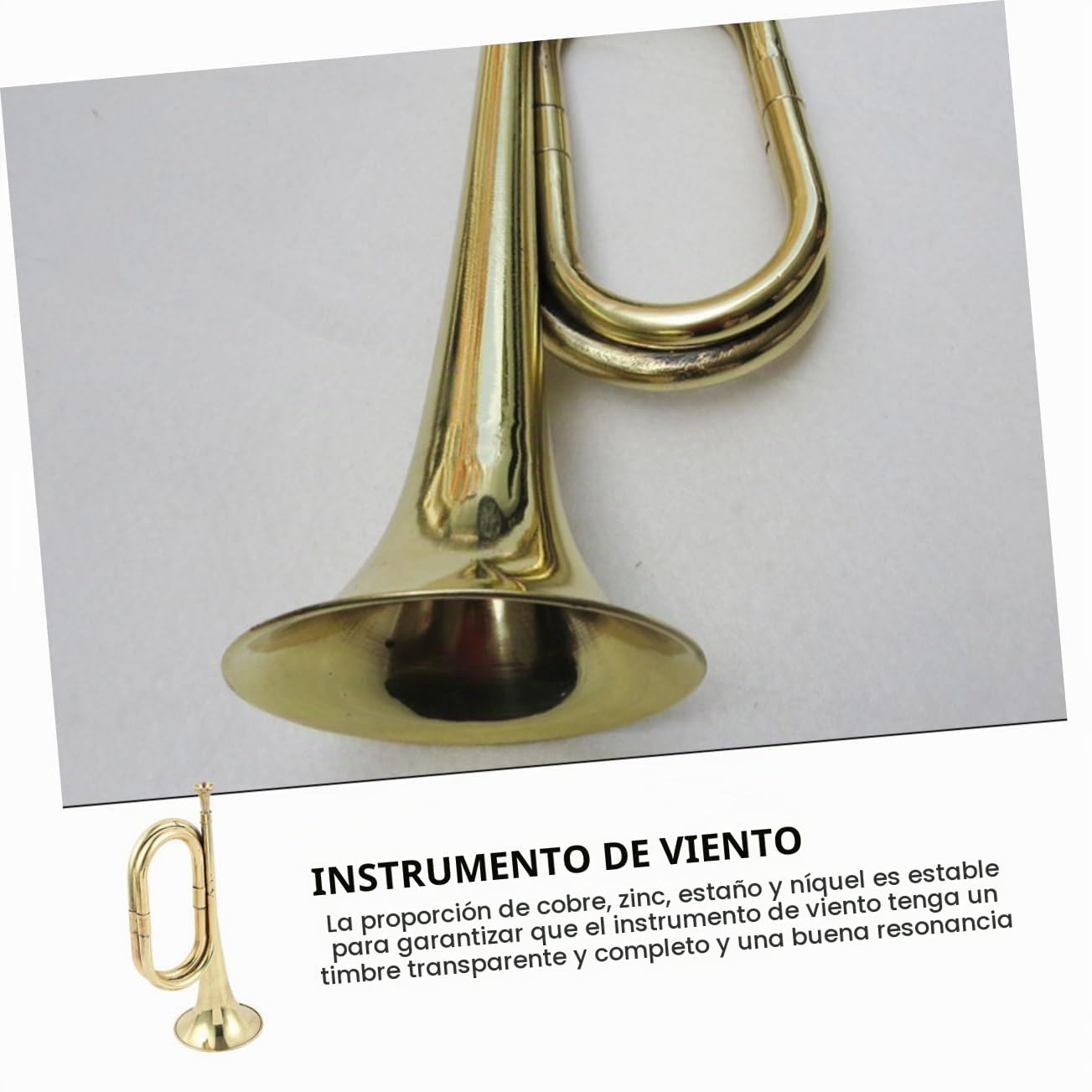 Trompeta de Aleación de Cobre Ligera y Fácil de Operar para Principiantes y Profesionales Diseño y Sonido Claro