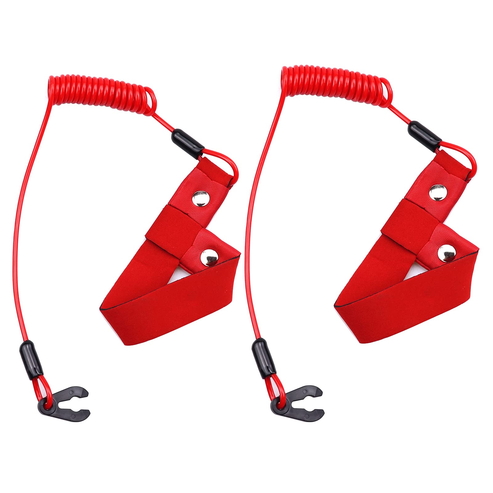 Bumbesti 2 Pcs Boat Engine Emergency Stop Switch Safety Lanyard for EW2-68348-00-00 All Yamaha Jet Ski WaveRunner WaveVenture WaveRaider WaveJammer WaveBlaster FX140