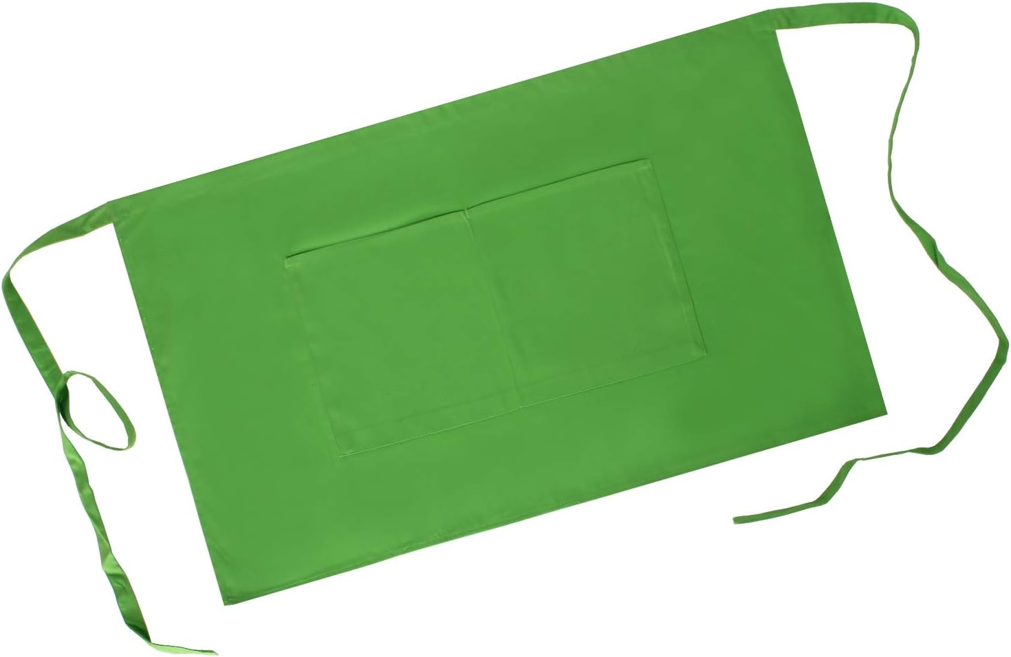 MISEMIYA - Delantal Corto con Bolsillo Delantal Cocina Delantal Mujer HOGAR RESTAURACION PANADERIA 40mmx70mm - Ref.860 - Verde Manzana, Pack*1