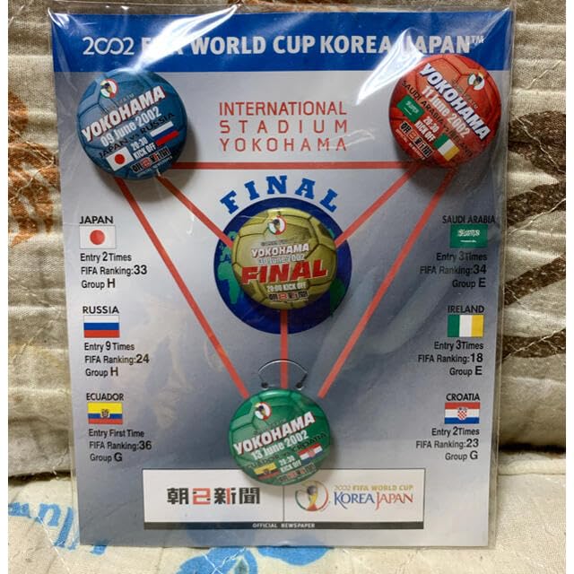 日韓W杯の記念バッチ Amazon.co.jp: 2002年 日韓 ワールドカップ 記念バッジ