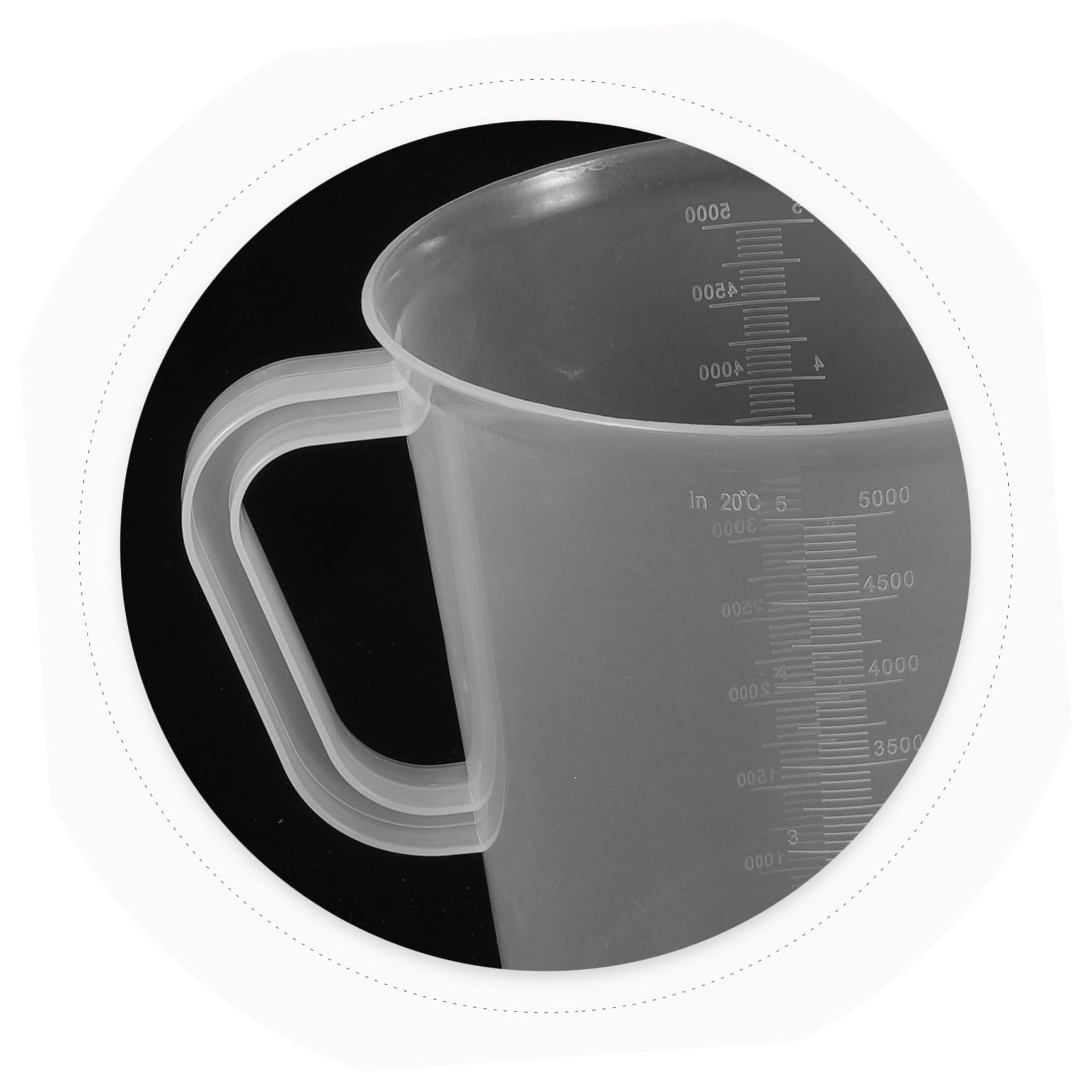 Vaso Medidor de Plástico de Resistente y Doble Cara para Cocina y Uso Doméstico Práctico y Fácil de Limpiar