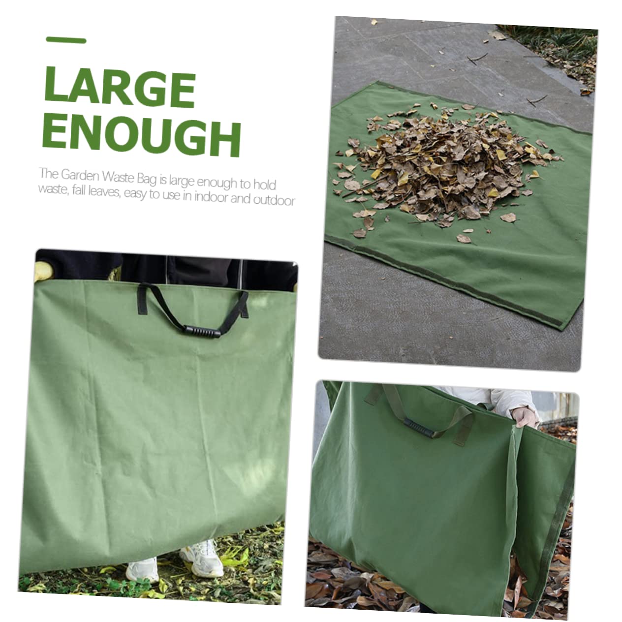 SUPVOX Sacco Da Giardino Con Manici Riutilizzabile Per Rifiuti Da Giardino Contenitore Per Foglie Secchio Per Spazzatura e Trasportare