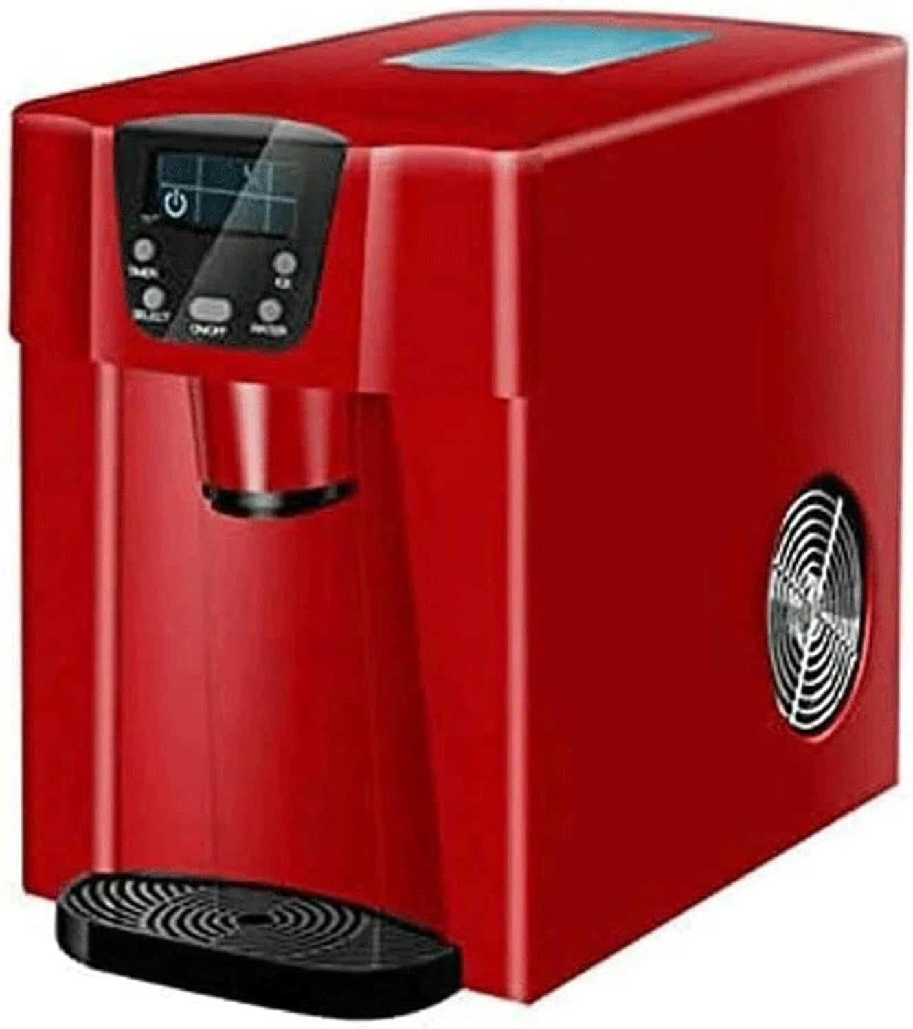 Ice Maker for Countertop, Bullet Ice Cubes Ready in 8 Mins, Portable Ice Machine with Self-Cleaning Function, Scoop and Removable Basket for Home, Office, Party and Bar