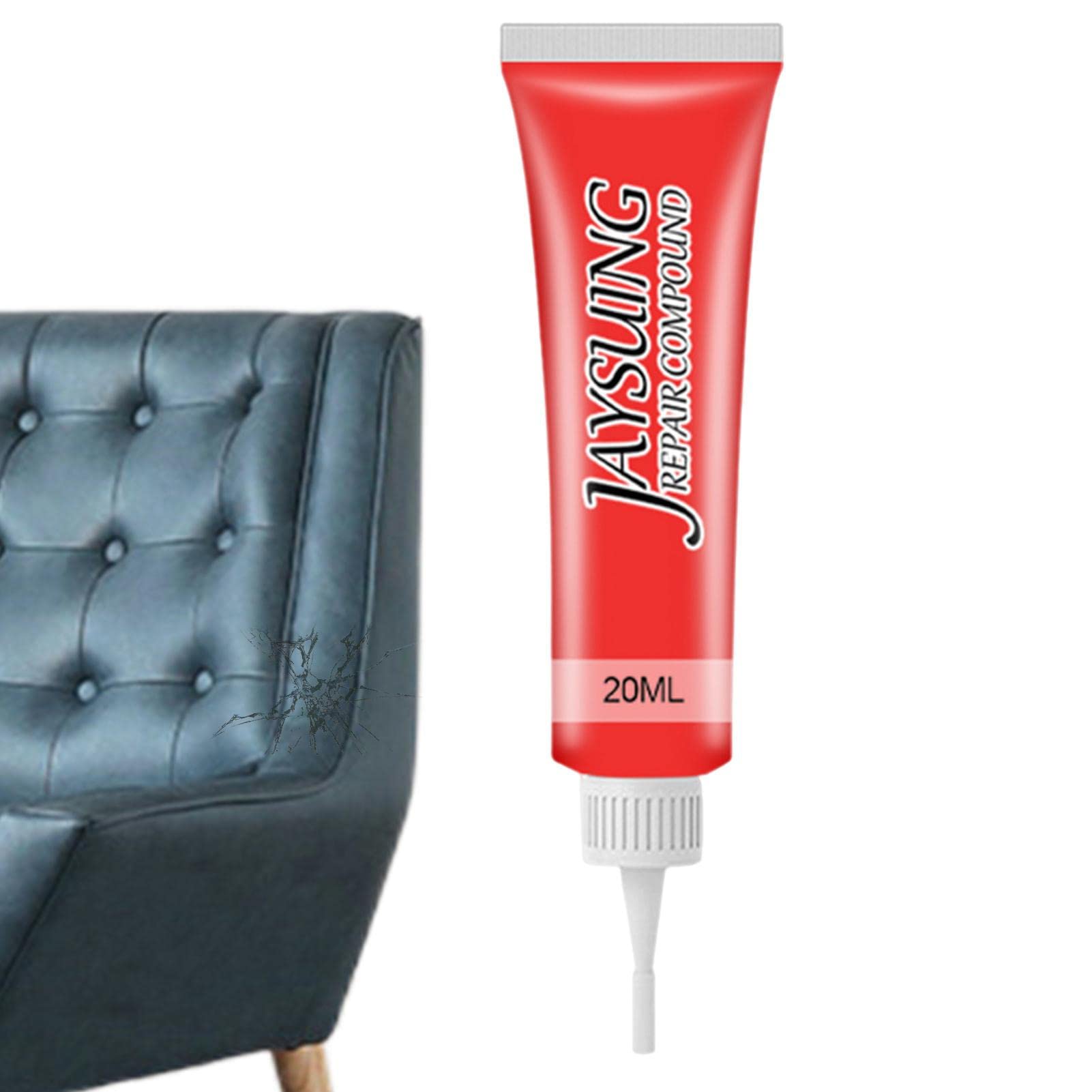 20ml Vinyl Repair Kit, Leather Repair Cream, Leather Recoloring Balm, Advanced Leather Repair Gel, Leather Scratch Repair Paste, Leather Restorer, For Sofas, Car Seats, Furniture, Chairs Of Leather