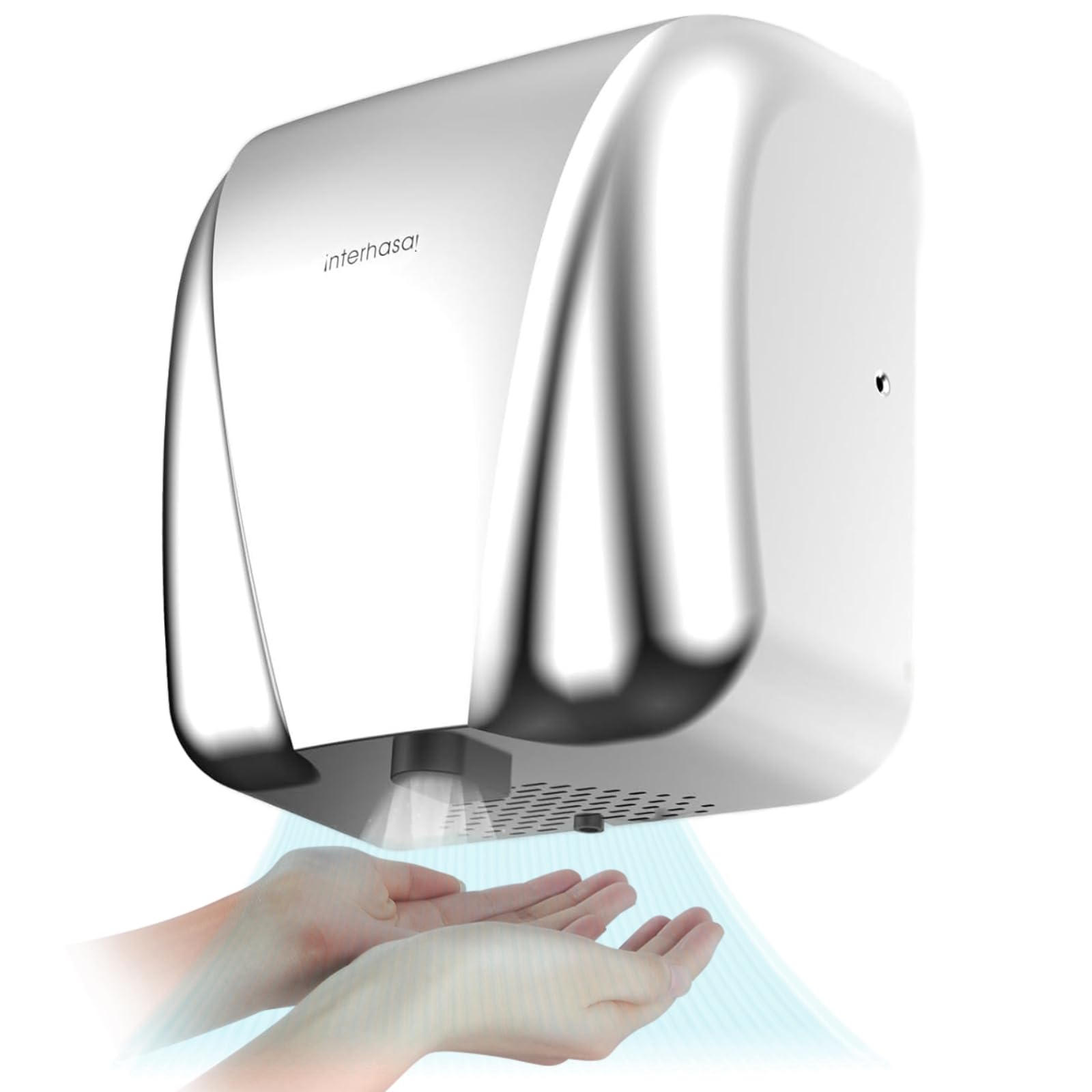 interhasa! Hand Dryers Stainless Steel Heavy Duty Jet Cube High Speed 1800W for Home Commercial Bathroom, ISO9001 Approved (B0CYGF294W) Amazon Price History, Amazon Price Tracker