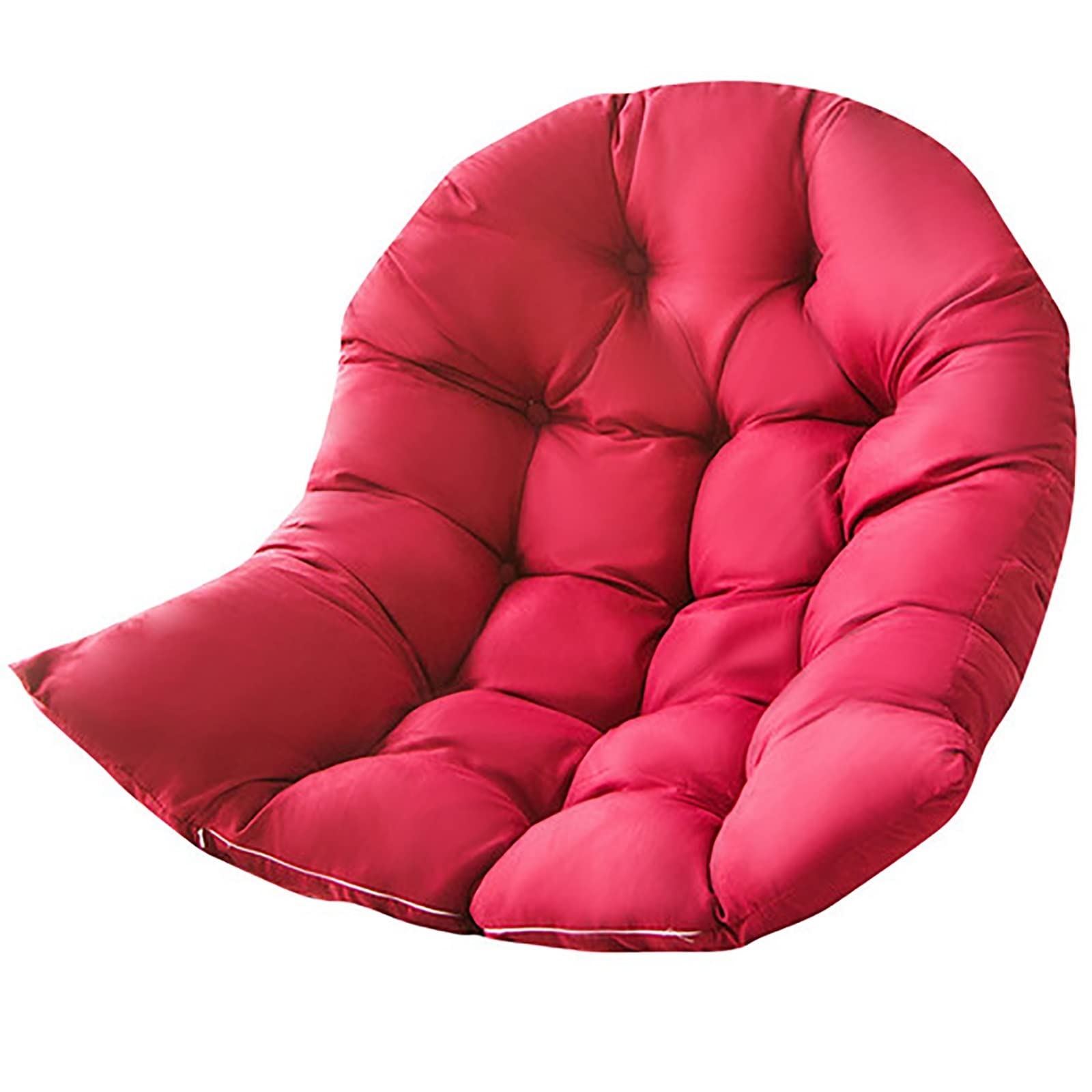 Hanging Basket Hanging Egg Chair Cushions,Washable Swing Egg Chair Cushion,Outdoor Soft Seat Back Chair Cushion Soft Thicker Chair Cushion,Basket Chair Cushion for Patio Garden (Only Cushion) ( Color